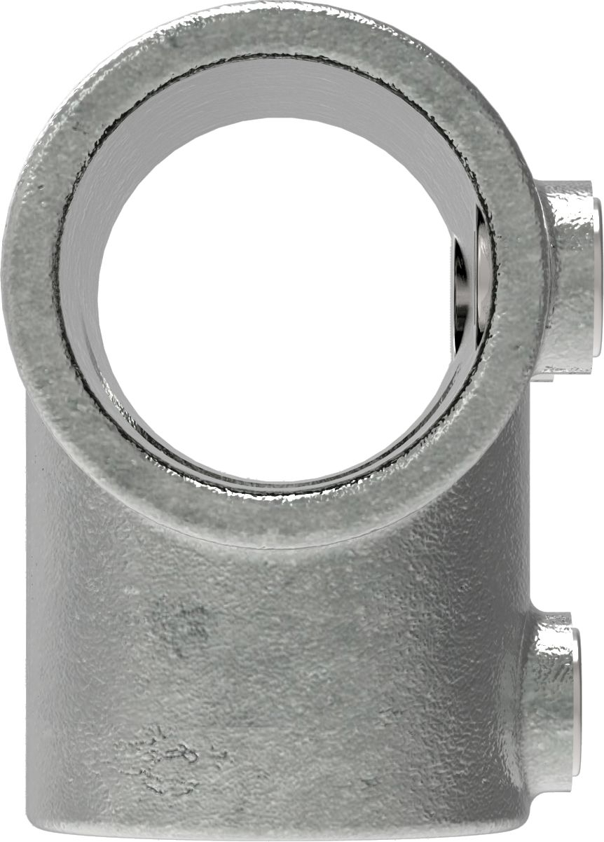 Rohrverbinder T-Stueck lang verstellbar 0-11° Ø 33-7 mm -1- - Temperguss verzinkt - 155B34-155B34