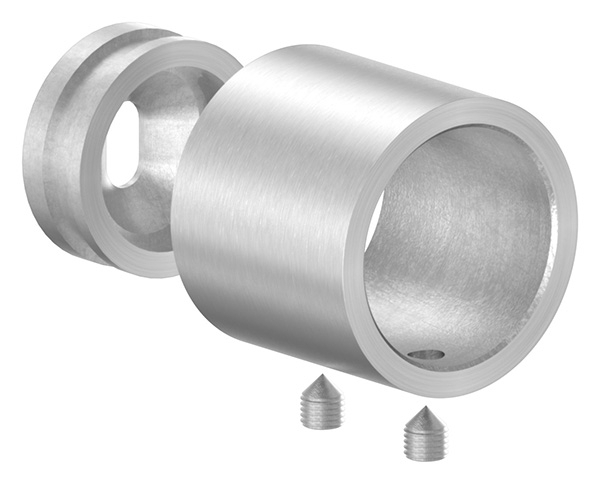 Wandbefestigung Edelstahl V2A fuer Rohr Ø 26-9 mm geschliffen Korn 240-88-1154180-240.27