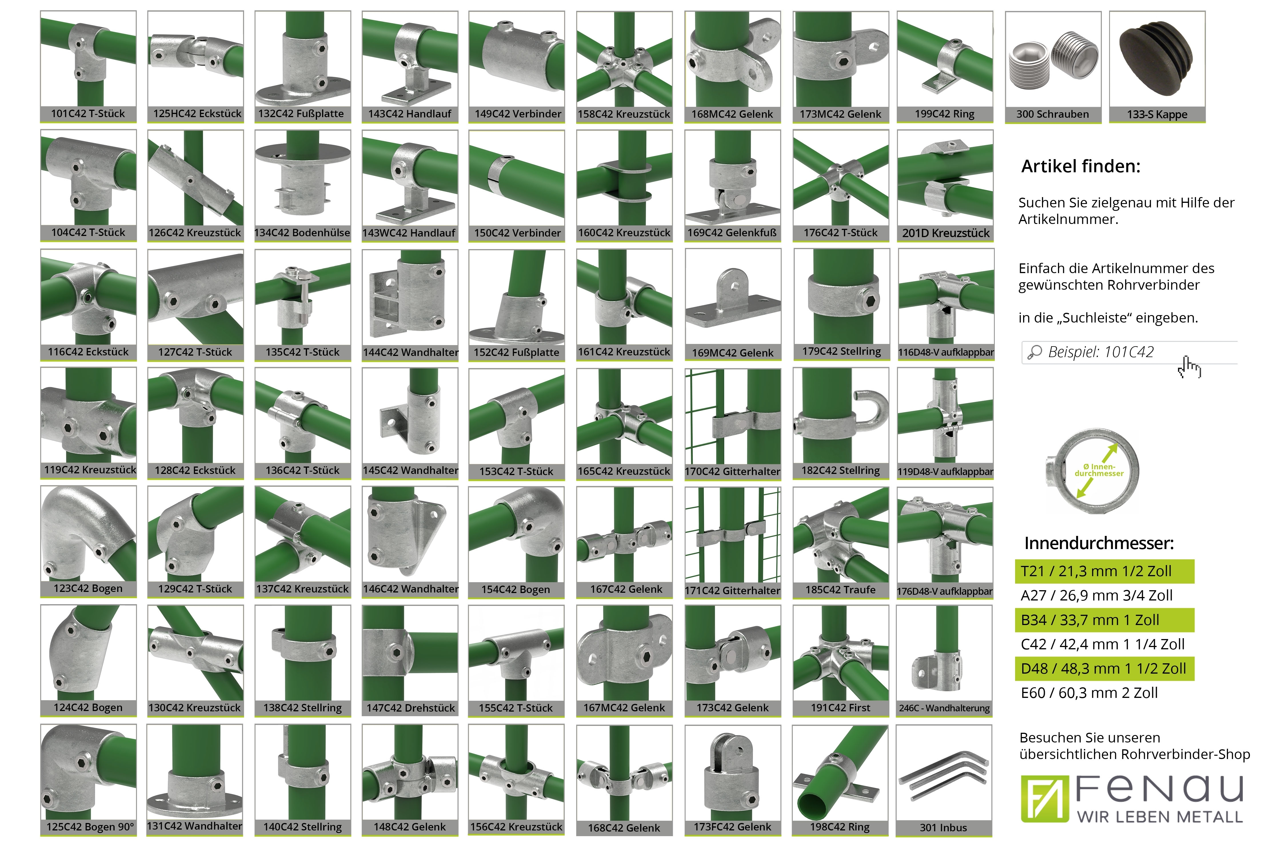 Rohrverbinder - Traufenstueck 27-5° - 185D48 - 48-3 mm - 1 1-2- - Feuerverzinkt u. Elektrogalvanisiert-185D48