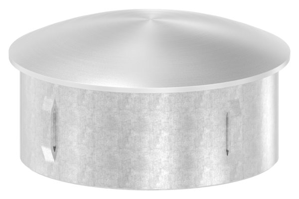 Rohrstopfen fuer Ø 76-1x2-0-2-5 mm leicht gewoelbt zum Einschlagen V2A-11-4110.4