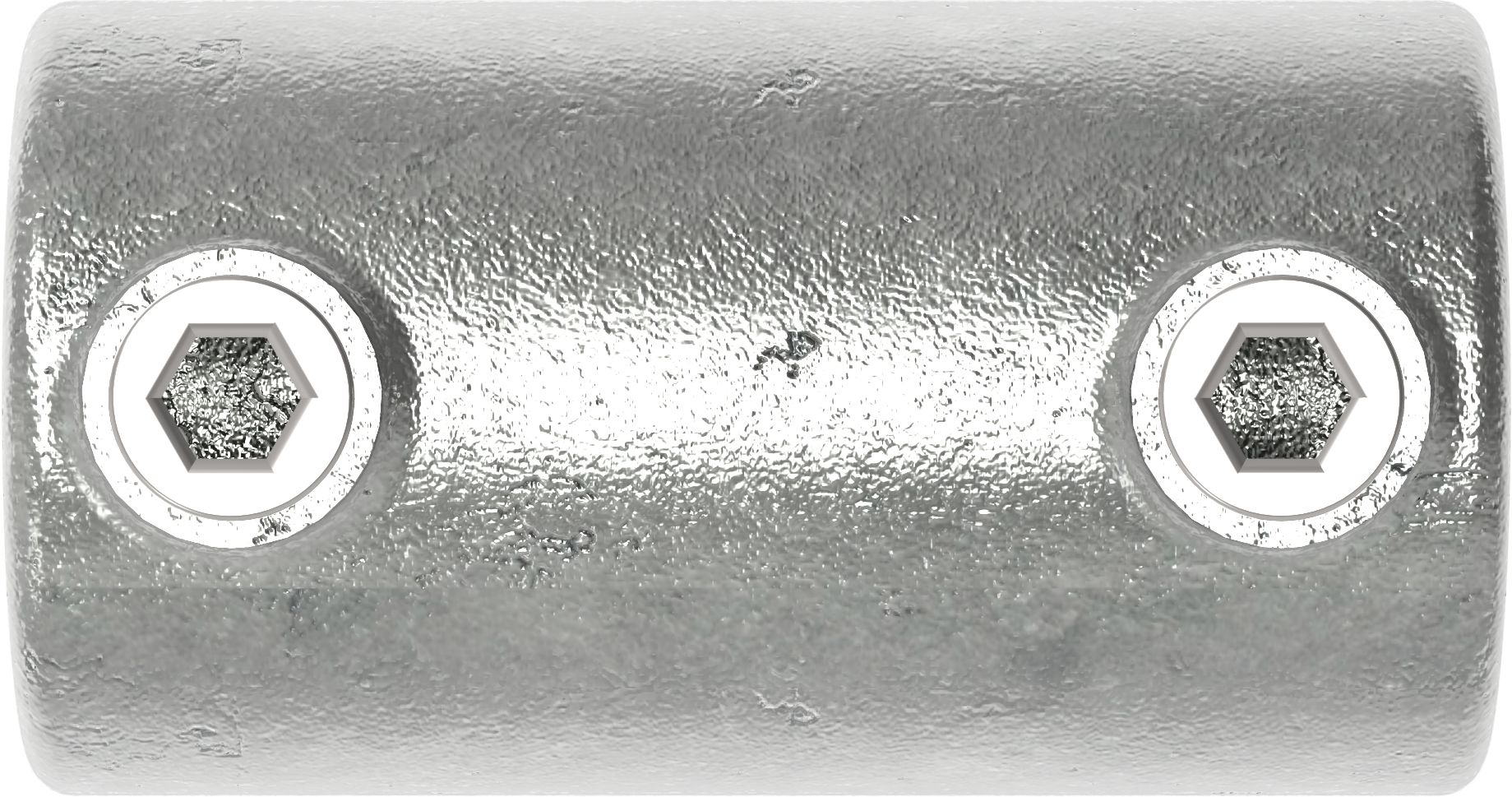 Rohrverbinder Verlaengerungsstueck aussen Ø 17-2 mm -3-8- - Temperguss verzinkt - 149S17-149S17