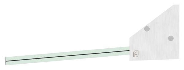 Promobox Vordachprofil eleganza canopy- L=250mm- E4-EV1- inkl- Glas-88-11VDE.PROMO