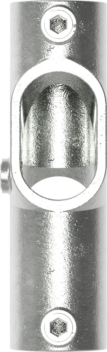 Rohrverbinder Kreuzstueck 30-45° Ø 48-3 mm -1 1-2- - Temperguss verzinkt - 126D48-126D48