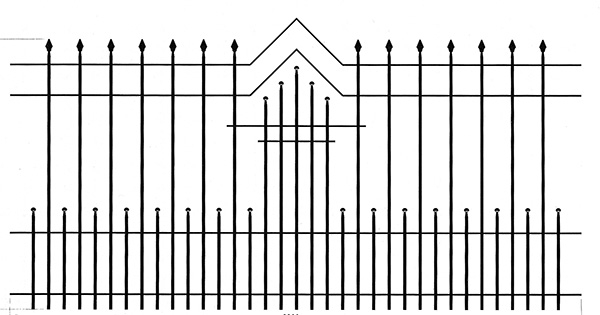 Zaunfeld Stahl 1060 x 2200 mm-88.111680
