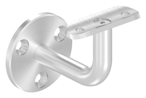 Handlaufhalter V4A fuer Rohr 42-4 mm- Ronde 60x5 mm- Wandabstand 74 mm- ohne Kabeldurchfuehrung-88-1150226-V4A.42