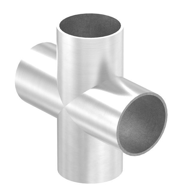 Kreuzstueck zum Schweissen fuer Rundrohr- Ø 48-3 mm V2A-11-3732.4