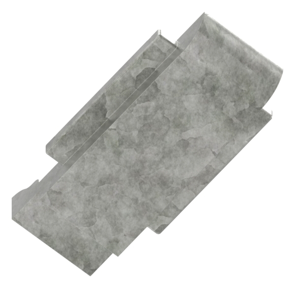 1 Sicherungsboden zu Glasklemme 52x52x32-5 mm AbZ Zink-10-3116ABZ.3