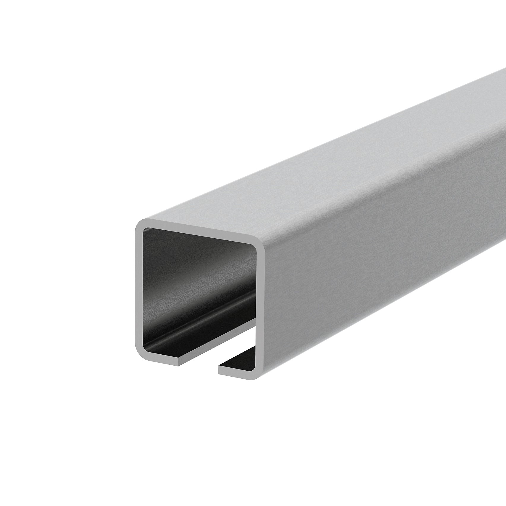 Laufschiene fr Schiebetore Edelstahl V2A 76 x 76 x 3 mm L=3000 mm-89-11H80280X803000-A.4