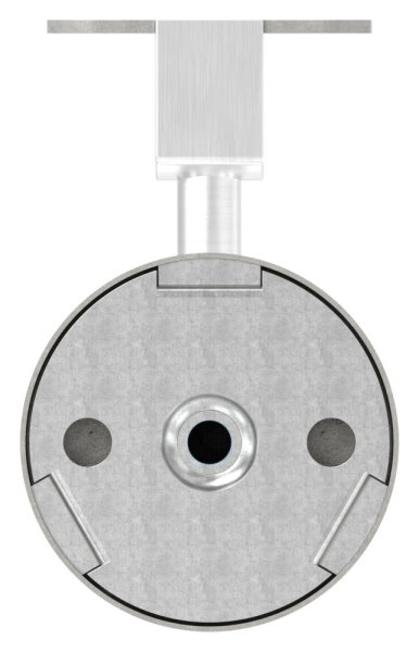 Handlaufhalter V2A fuer Nut 24x24mm konvex- Kabeldurchfuehrung-88-11LED-NU-HH-240.KD