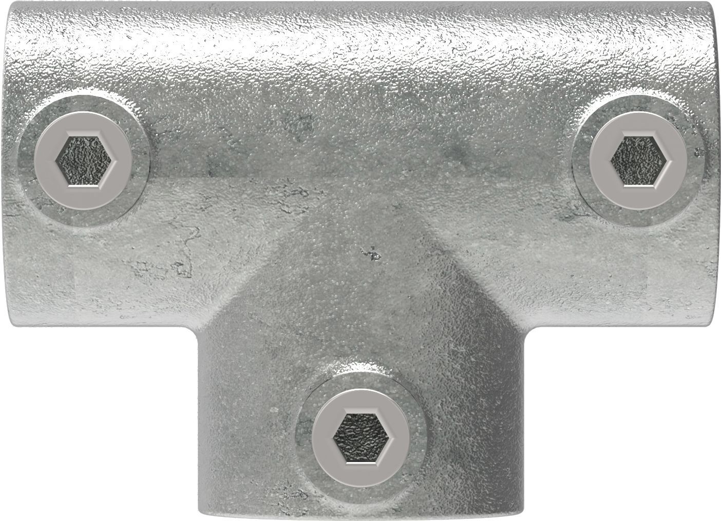 Rohrverbinder T-Stueck lang Ø 17-2 mm -3-8- - Temperguss verzinkt - 104S17-104S17