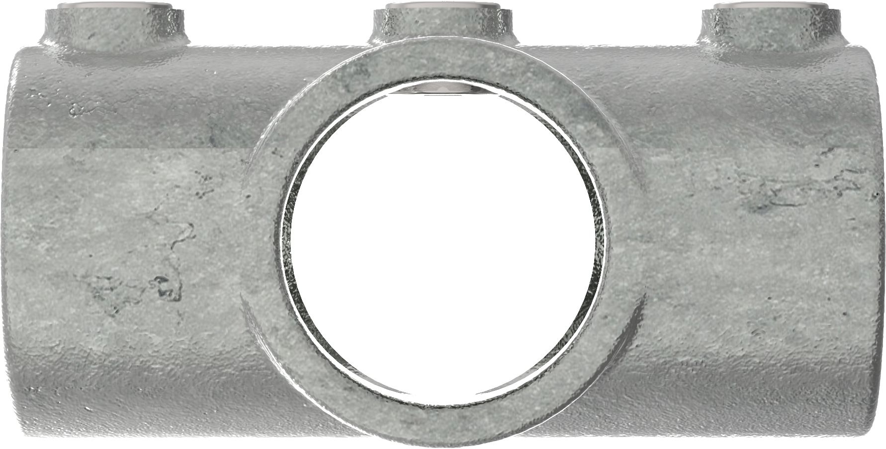 Rohrverbinder - Kreuzstueck durchgehend - 119E60 - 60-3 mm - 2- - Feuerverzinkt u. Elektrogalvanisiert-119E60