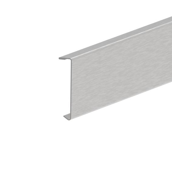 Abdeckprofil Aluminium L = 2950 mm eloxiert Edelstahloptik fuer Laufschienenrohr-89-11GSZPA02AI-A.4