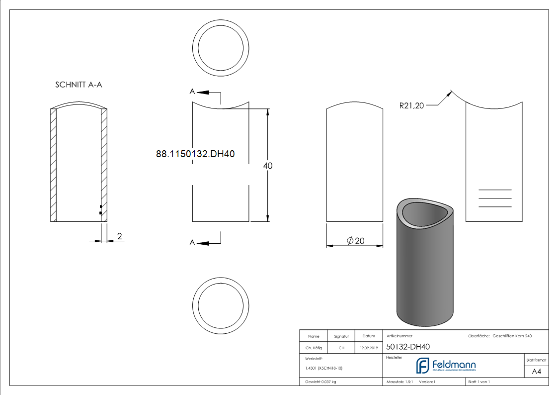 Distanzhuelse- Laenge- 40mm-88-1150132.DH40