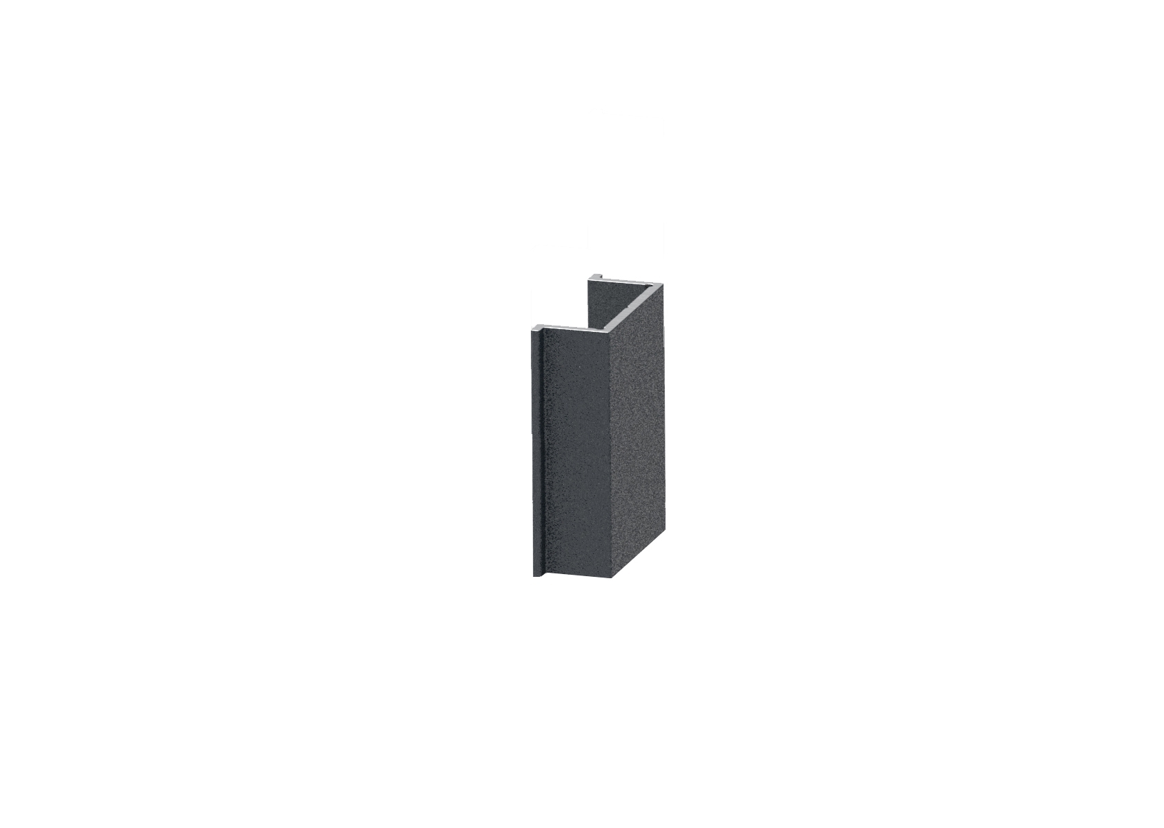 Distanz-Abdeckleiste Aluminium 20 x 8 mm 30 mm Anthrazit RAL 7016-89-11FGPC20X830R7016-A.4
