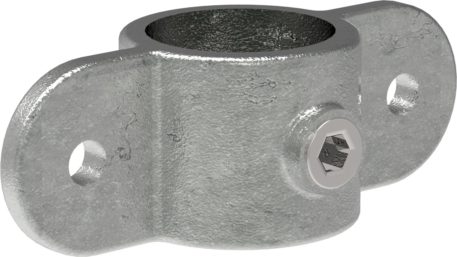 Rohrverbinder - Gelenkauge doppelt - 167ME60 - 60-3 mm - 2- - Feuerverzinkt u. Elektrogalvanisiert-167ME60