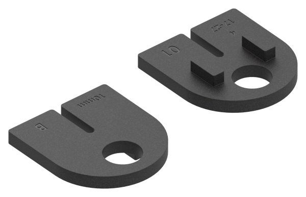 Gummieinlage Gummi fuer Glas 10-00 mm fuer Mod- 25 Glasklemme-88-112510.GU
