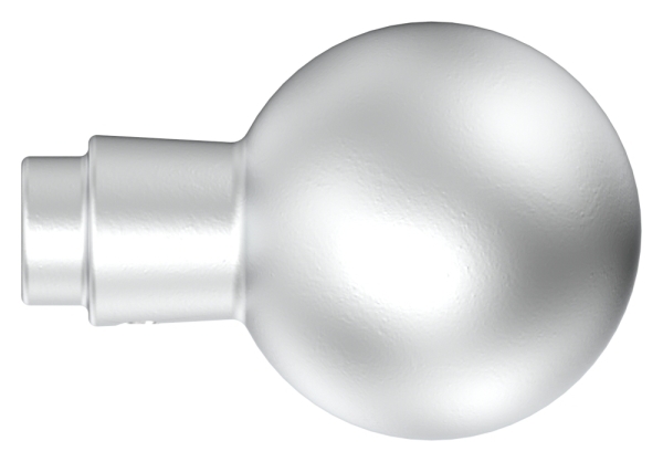 Alu-Tuerknopf gerade mit Kugel Ø 55 mm-12-3016.6