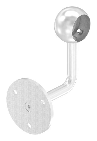 Handlaufhalter mit Kugelring fuer Rundrohr Ø 33-7 mm V2A-11-2116.4