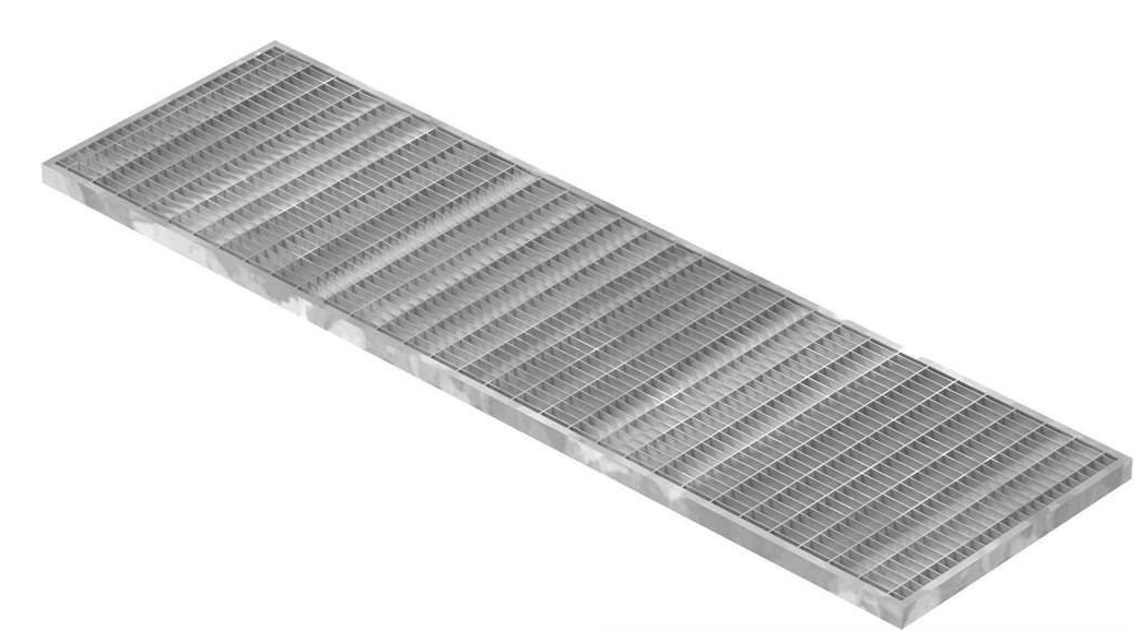 Garagen-Gitterrost - Mae-  240x990x30 mm 30-10 mm - aus S235JR -St37-2- im Vollbad feuerverzinkt-23-24993130.7
