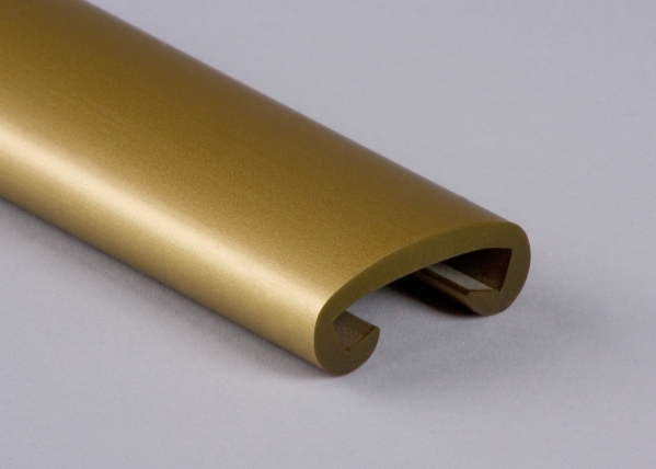 Kunststoffhandlauf Kunststoff 40 x 8 mm gold Rolle 25 m-88-11F408.020