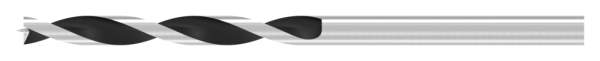 Holzspiralbohrer Ø 3 mm L 60 mm mit Zentrierspitze-88-1150607.240