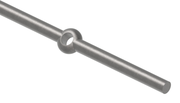 Lochleiste mit Rundloch Material- Ø 14 mm Laenge- 2000 mm Stahl -Roh- S235JR-30-1602.8