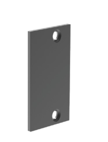 Adapterkappe Aluminium 60 x 40 x 3 mm Anthrazit RAL 7016 MODEL 40-89-11FGCA60X40R7016-A.4