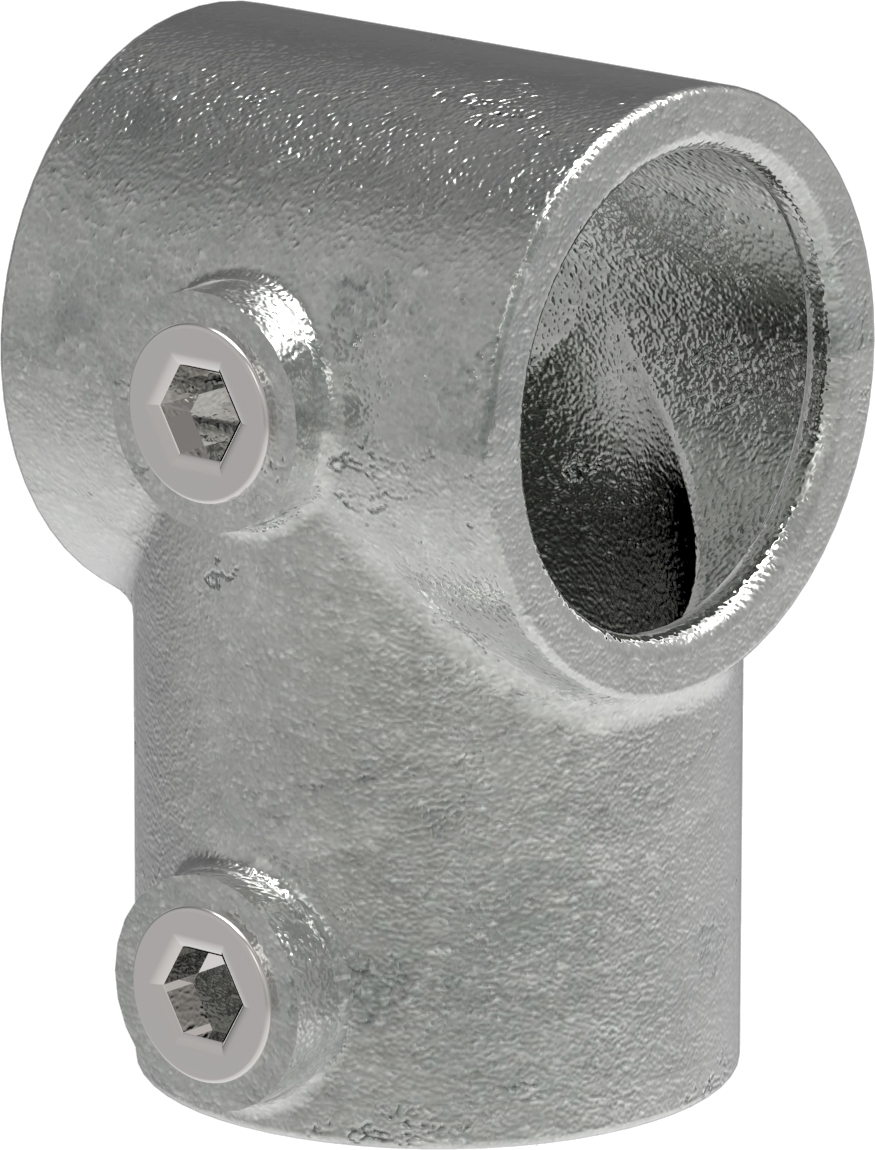 Rohrverbinder - T-Stueck kurz - 101A27 - 26-9 mm - 3-4- - Feuerverzinkt u. Elektrogalvanisiert-101A27