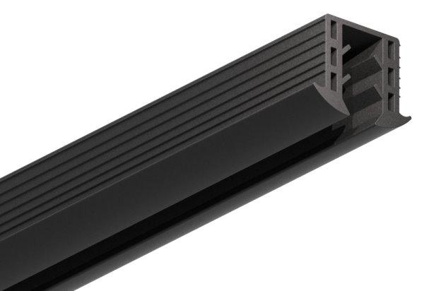 Keildichtung EPDM fuer Glas 8-00–10-76 mm- Nut 24x24 mm- L = 6000 mm-88-1160360-GU.6M