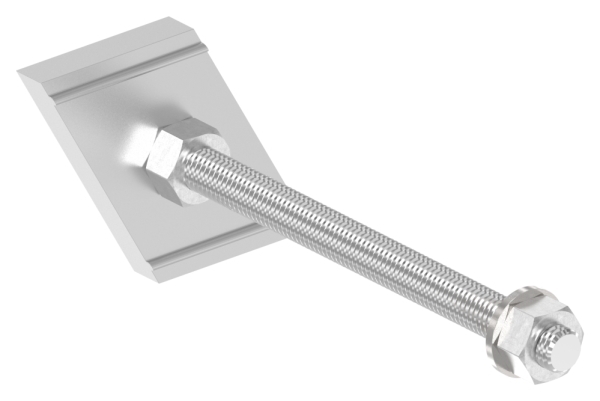 Montageplatte Edelstahl L=164 mm fuer Daemmblock 110 mm FLEX-MOUNT PRO-88-11VDE-FLEX-MP.110