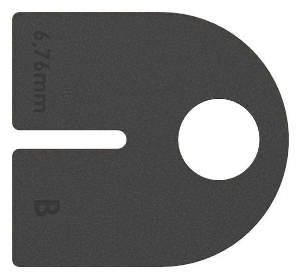 1 Paar Gummis zu Glasklemme 63x45x30 mm AbZ fuer 6-76 mm Glas VSG-10-2407ABZ.0