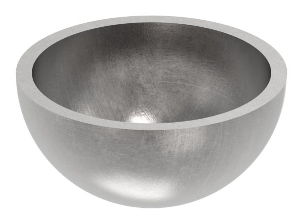 Halbhohlkugel Ø 33 mm - glatt - Stahl S235JR- roh-30-2772.8