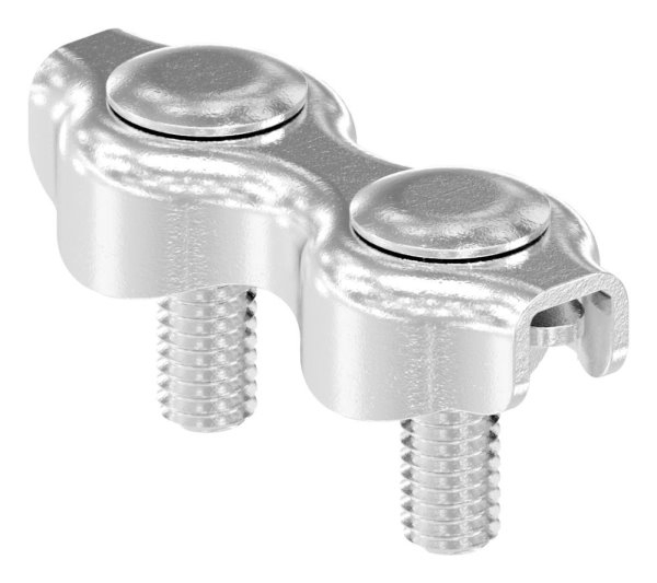 Duplexklemme - fuer Seil Ø 2 mm - 8 mm - V4A-11.2924