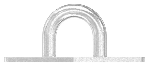 Befestigungsoese Edelstahl V4A Rundeisen Ø 8 mm mit quadr- Platte- 4 Bohrungen-88.11100075008