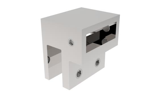 Edelstahl Stangenhalter JPL-Profil glaenzend fuer Rundstab - Flachmaterial-89-11GS304ZP220PCR-A.4