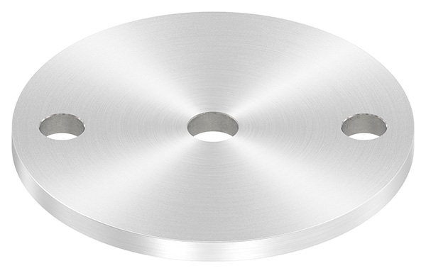 Ankerplatte Ø 100 x 6 mm mit Zentrierbohrung- Ø 12-5 mm V2A-11-2222R.4
