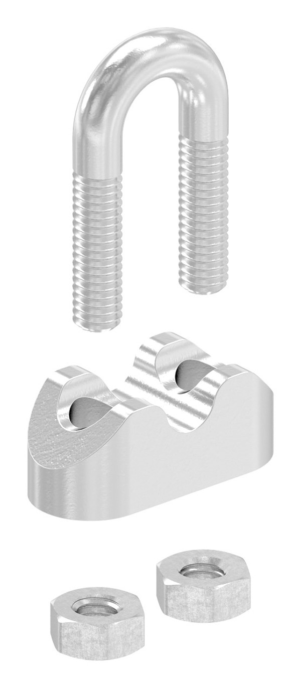 Drahtseilklemme - fuer Seil Ø- 4 mm - Gewinde- M5 - V4A-11-2910.1