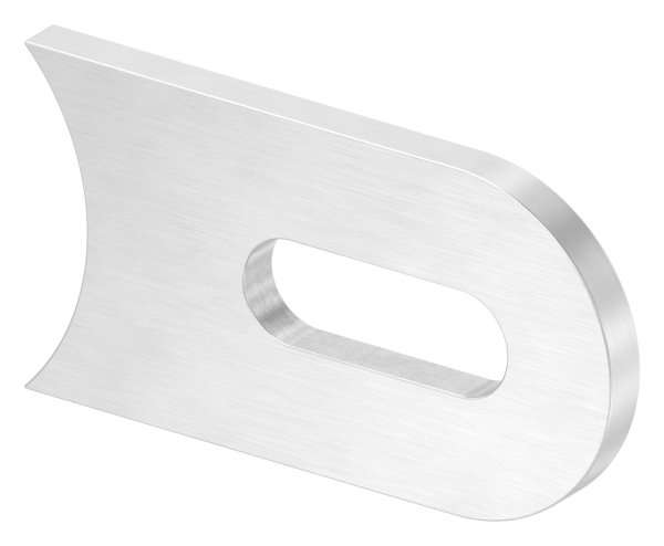 Anschweisslasche 50x30x4 mm mit Langloch- Ø 25x9 mm V2A-11-2437.4