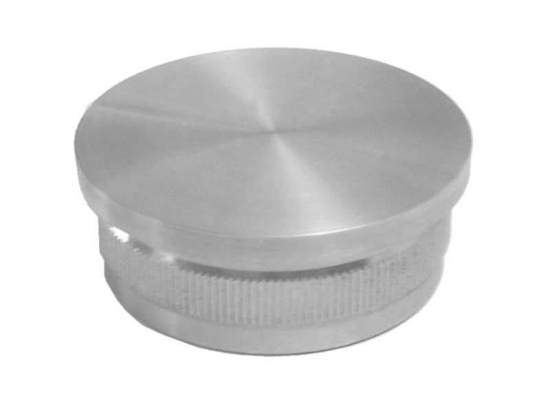 Rohrstopfen flach gegossen fuer Rundrohr- Ø 33-7x2 mm V2A-11-5200-A.4