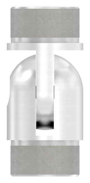 Handlauf Gelenkverbinder V4A Ø 42-4 x 2 mm verstellbar poliert-11-3636-A.1