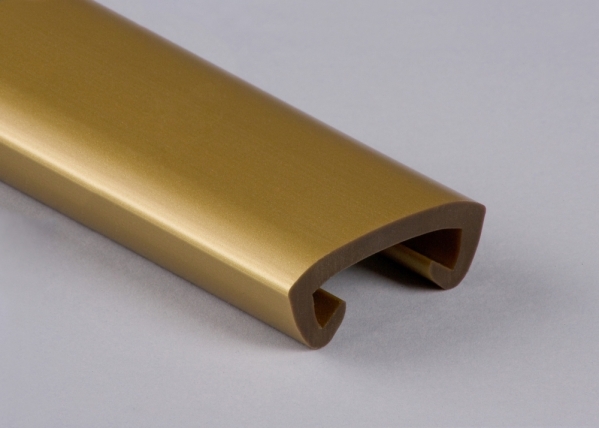 Kunststoffhandlauf Kunststoff 40 x 8 mm L = 25 m gold-88-11C408.020