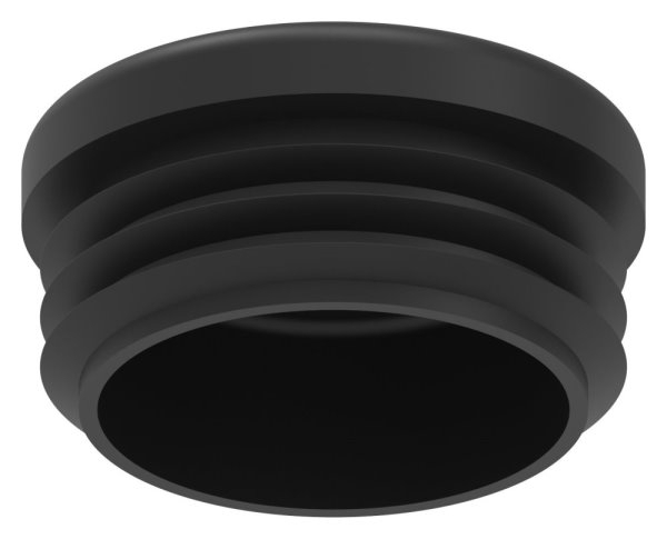 Einsteckkappe Kunststoff fuer Rundrohr Ø 33-7 mm Wandstaerke 1-0-2-0 mm schwarz-88-11177.34