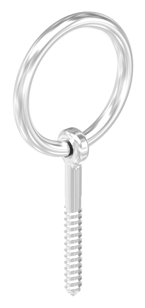 Ring Ø 40 mm mit Holzschraube V4A-11-2954.1