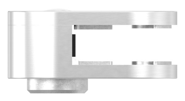 Endglasklemme Edelstahl V2A -1-4301- halbrund gerade Mod- 25 inkl- Schrauben-88-1125-EK.V2A