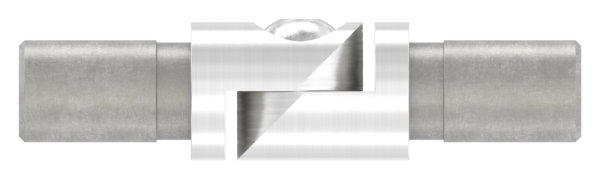 Gelenkverbinder V2A fuer Rundrohr 12x1-5 mm verstellbar 0-100° geschliffen K240-88-1150428-240.GL