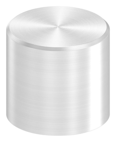Endkappe V2A -1-4301- fuer Ø 12 mm Rundmaterial flach zum Kleben-11-4011.4