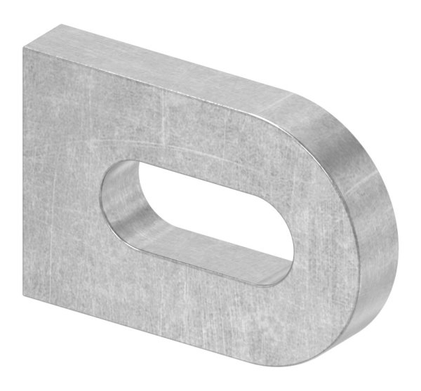 Anschweisslasche Stahl roh 30 x 20 x 5 mm mit Langloch 17 x 7 mm-88-1154117.ST