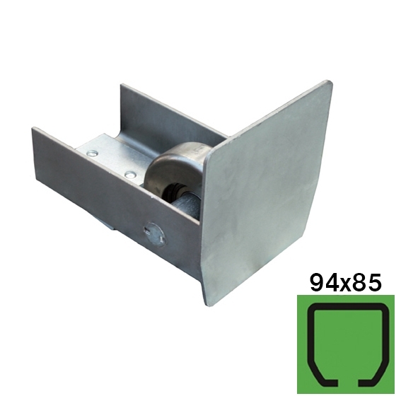Fhrungsrolle fr Schiebetore Stahl verzinkt fr Profil 94 x 85 mm-89-11H14N94X85-A.4