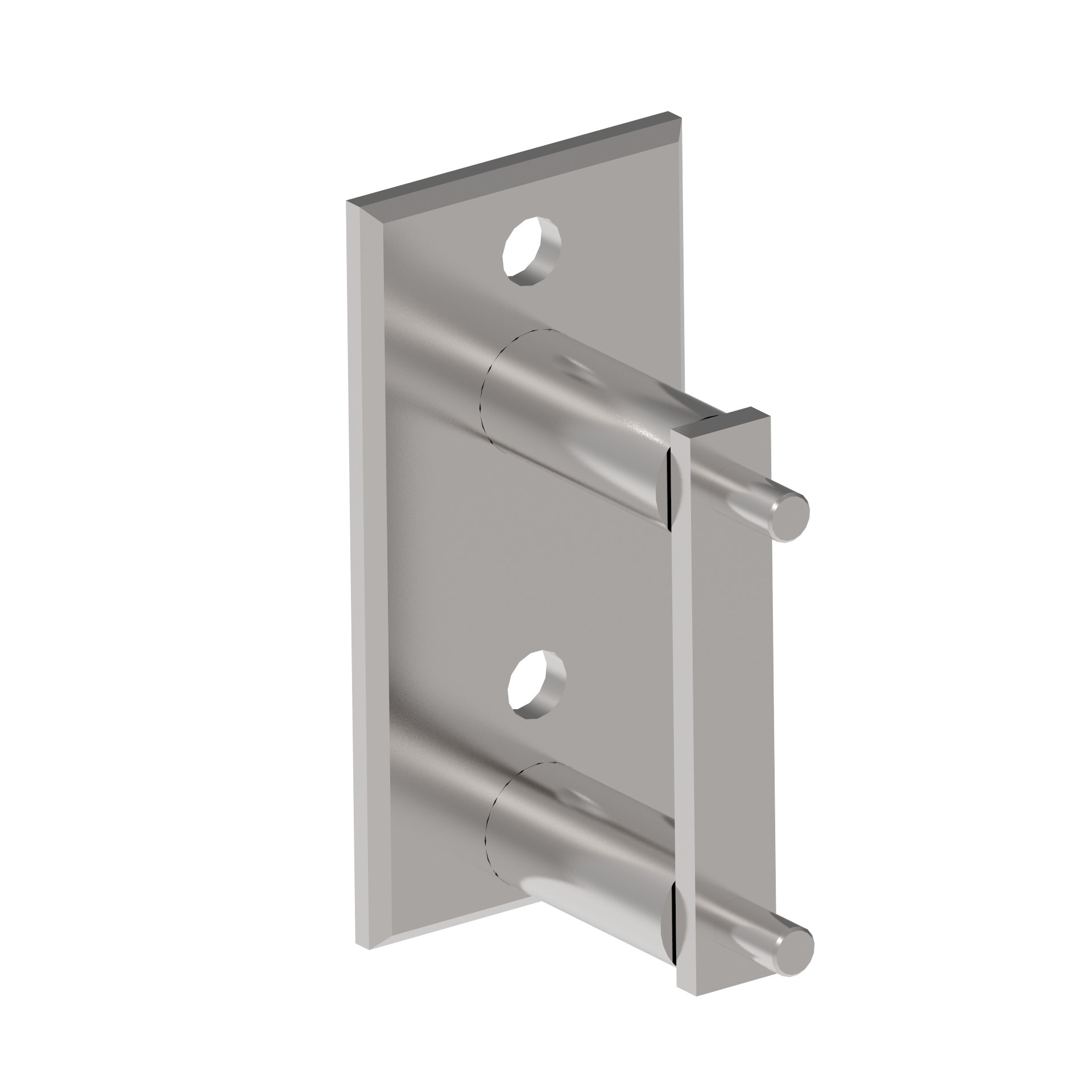 Pfostenverankerung seitlich Edelstahl AISI 304 fuer Vierkantrohr 40x40 mm geschliffen-89-11A60054-A.4