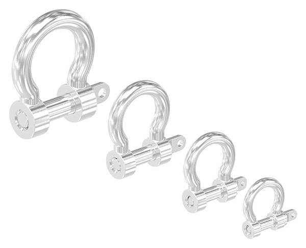 Gebogener Schaekel Edelstahl V4A M8 mit Bolzen-88.1110005108